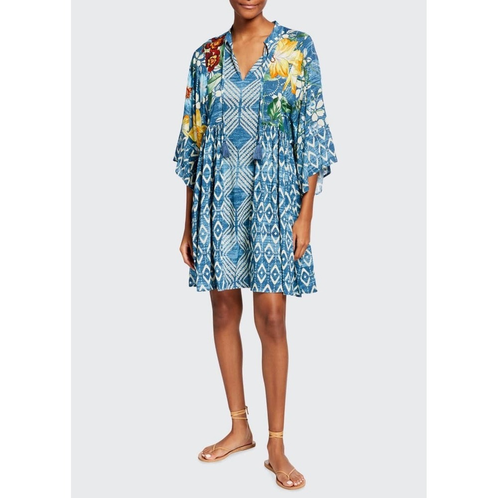 Johnny Was Ciaga Short Coverup Dress Size Medium Style CSW4121-Y PLS Read